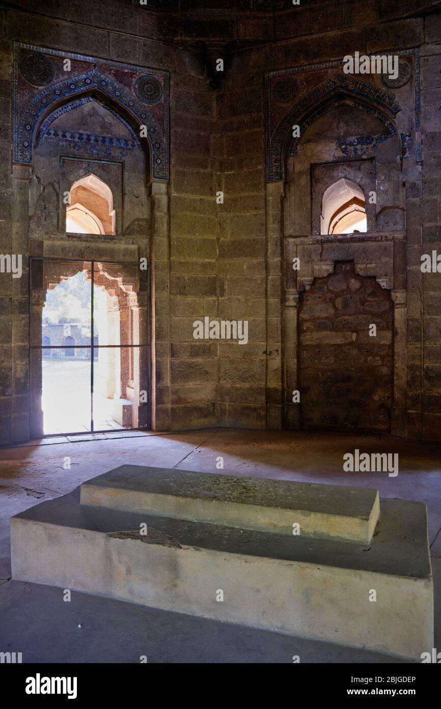 Grab von Sikandar Lodi, Herrscher der Lodi-Dynastie in Lodhi Gardens in Neu Delhi, Indien Stockfoto