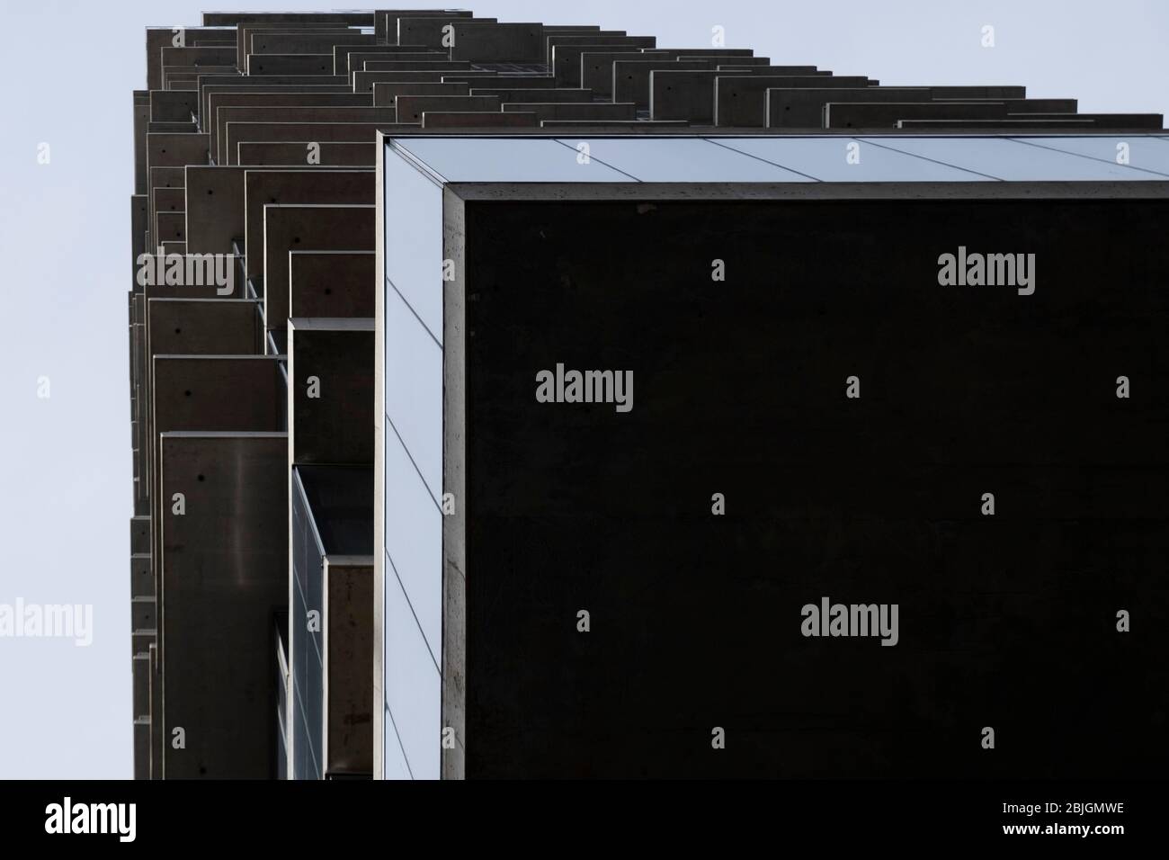 Architektur Abstract Blick auf den Leonard Tower 56 in New York City Stockfoto