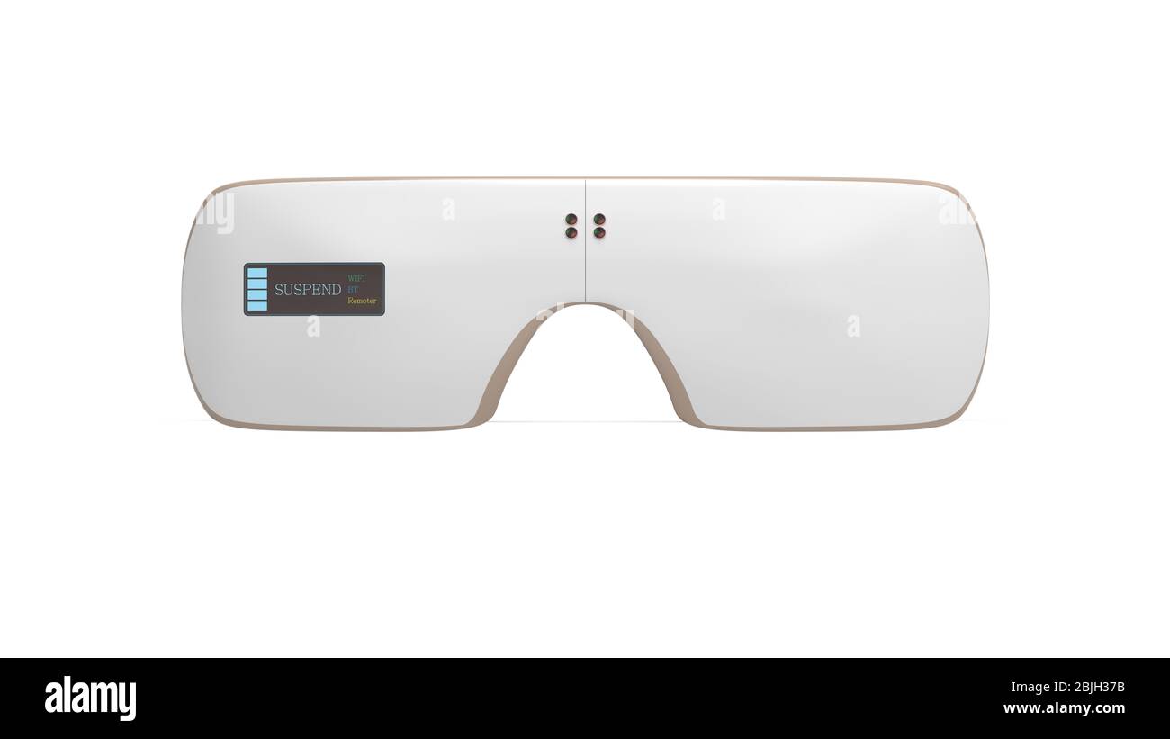 Das 3d-Rendering realistischer VR-Brillen Stockfoto