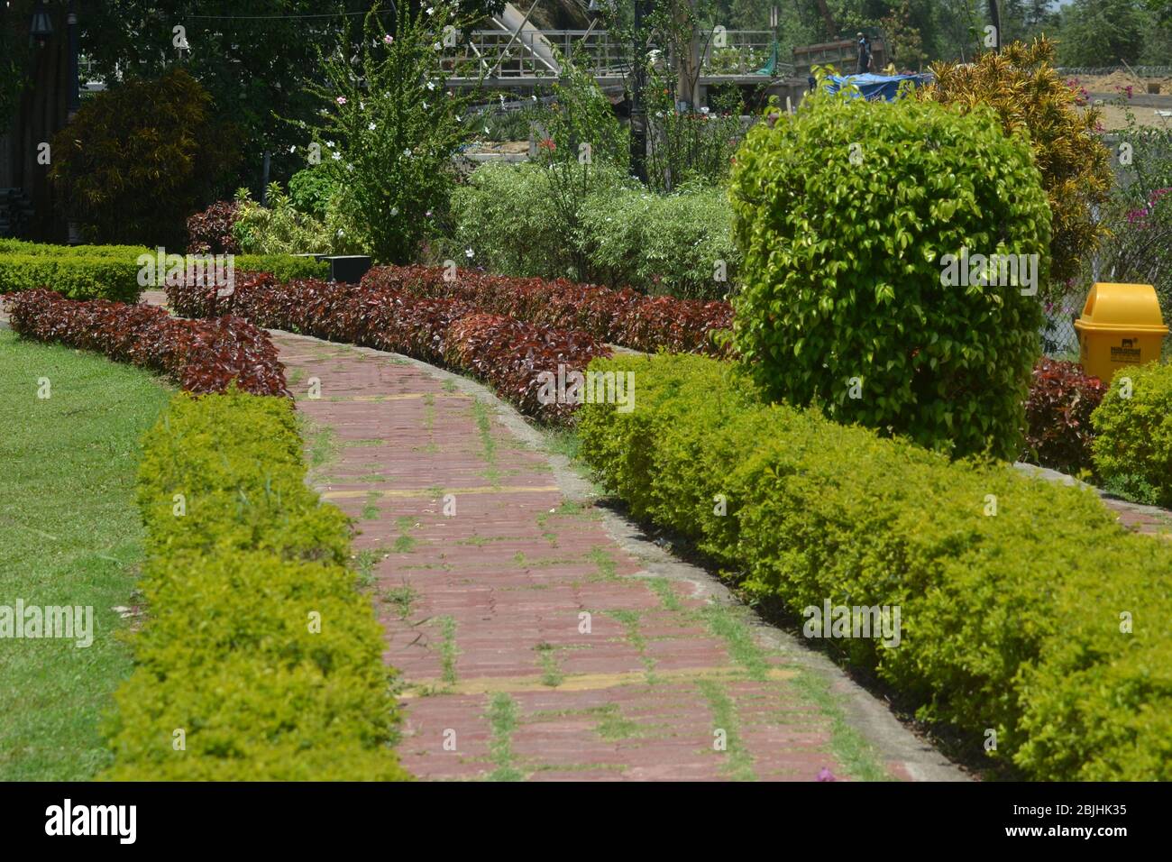 Ein Garten ist ein Raum, in der Regel im Freien, für die Anzeige, Pflege, oder Genuss von Pflanzen und anderen Formen der Natur. Stockfoto