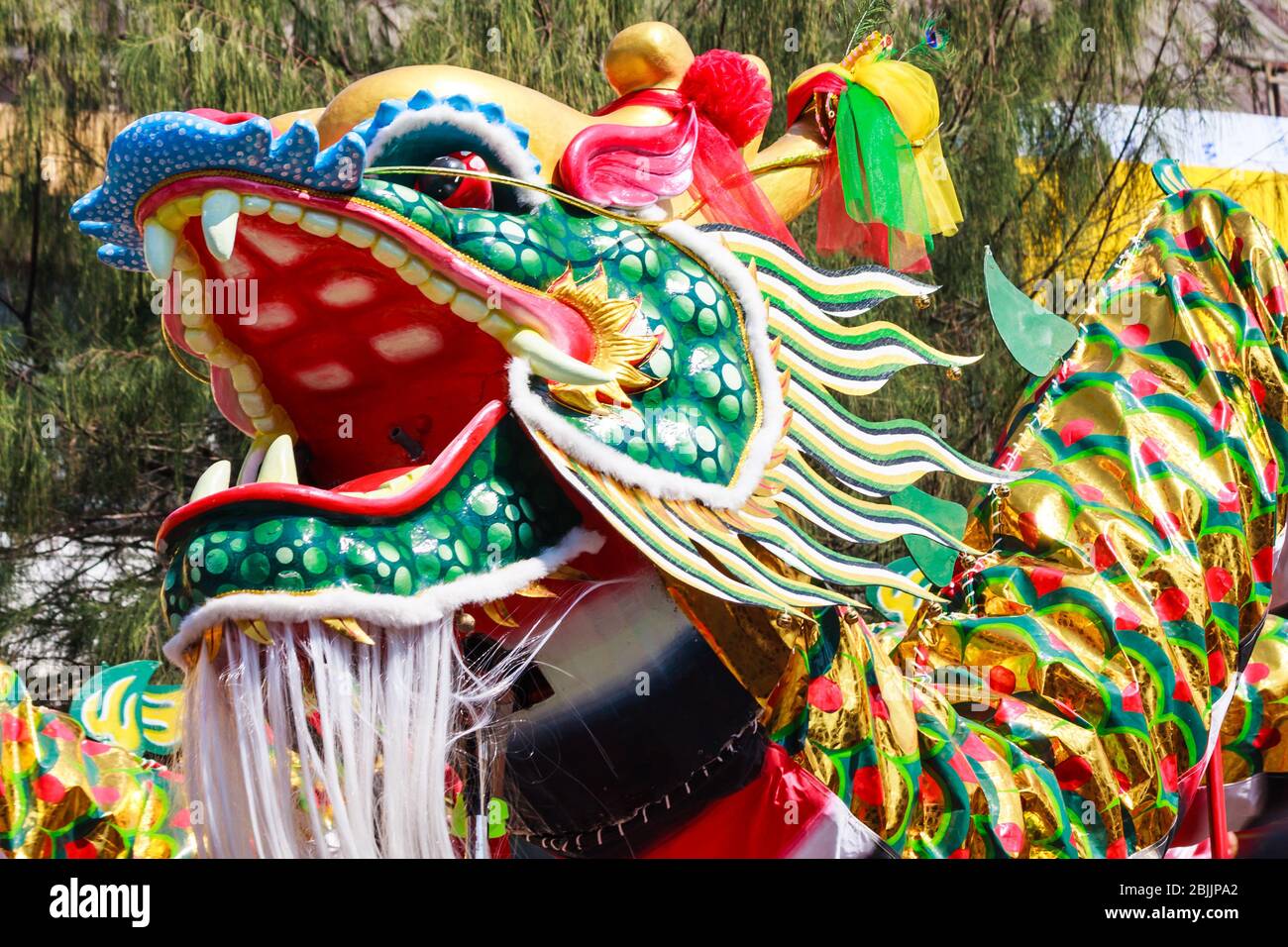 Chinesischer Drache bei einem Festival in Khon Kaen, Thailand Stockfoto