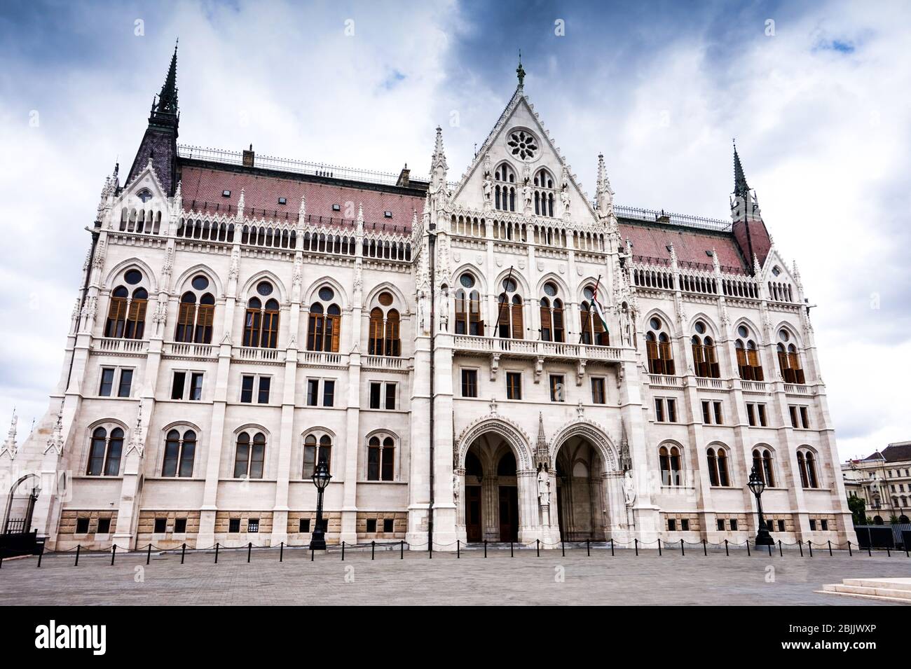 Ungarn, Budapest - 24. Mai 2019: Parlament in Budapest - historisches Gebäude Stockfoto