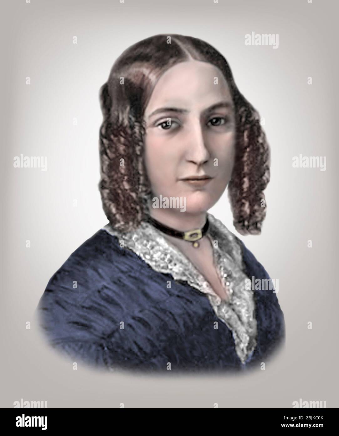 Fanny Mendelssohn 1805-1847 Deutsche Komponistin Pianistin Stockfoto