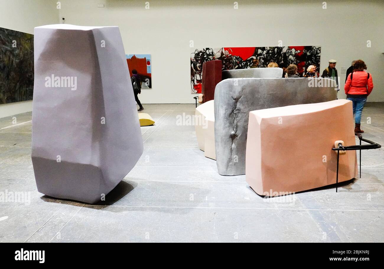 Nairy Baghramian, Skulptur, Betreuer, Venedig, Italien. Stockfoto