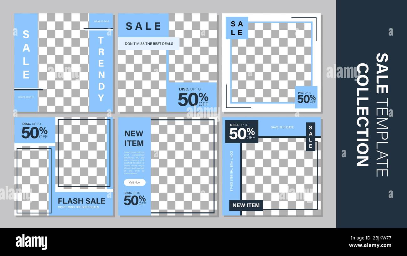 Verkauf mobile Vorlage Sammlung für Promotion Verkauf. Bearbeitbares mobiles Banner für Meldungen oder Social Media Post, Web und Internet. Sonderangebot Paket Stock Vektor