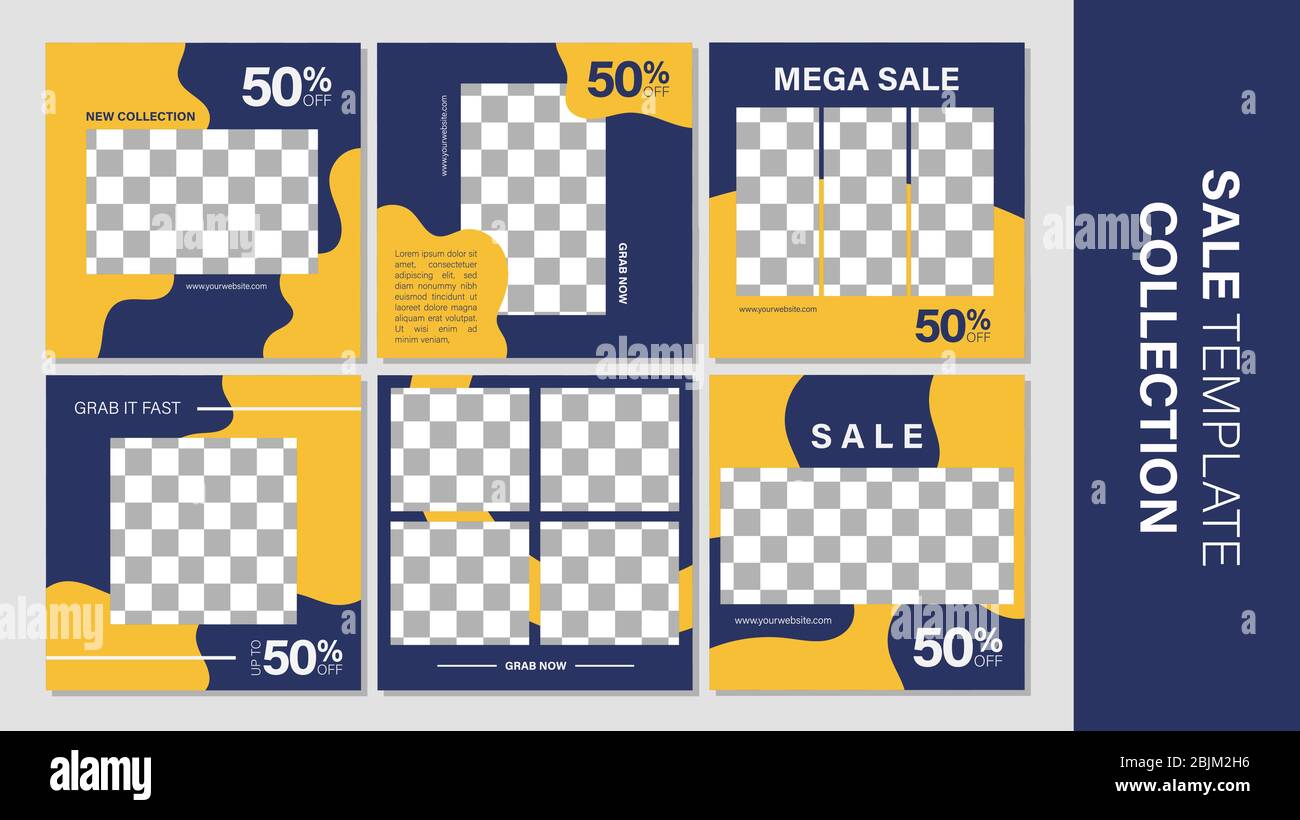 Verkauf mobile Vorlage Sammlung für Promotion Verkauf. Bearbeitbares mobiles Banner für Meldungen oder Social Media Post, Web und Internet. Sonderangebot Paket Stock Vektor