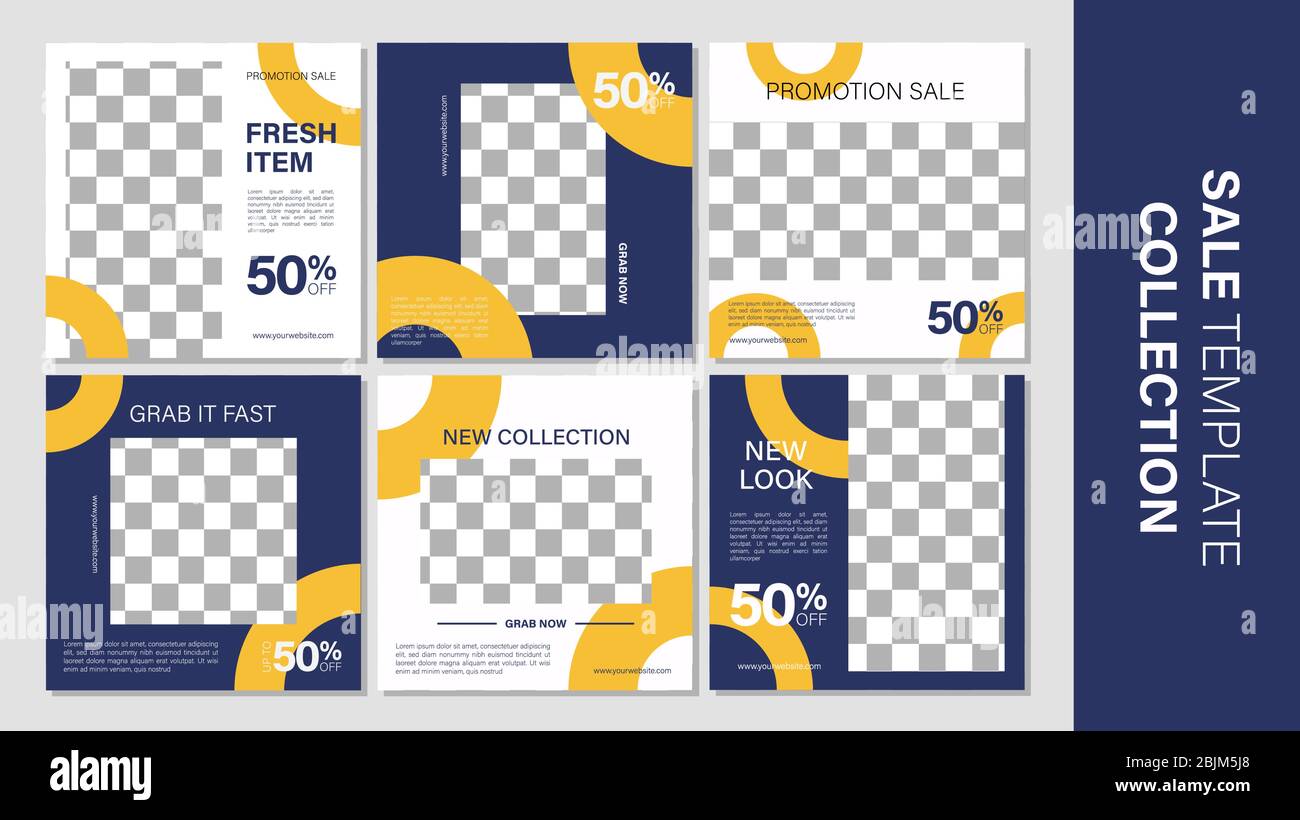 Verkauf mobile Vorlage Sammlung für Promotion Verkauf. Bearbeitbares mobiles Banner für Meldungen oder Social Media Post, Web und Internet. Sonderangebot Paket Stock Vektor