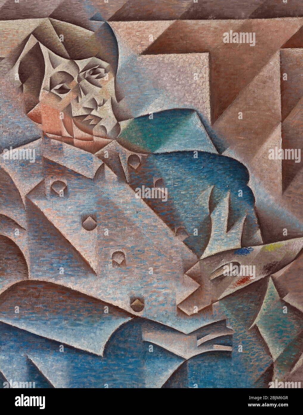Autor: Juan Gris. Porträt von Pablo Picasso - Januar'Februar 1912 - Juan  Gris Spanisch, 1887'1927. Öl auf Leinwand. Spanien Stockfotografie - Alamy