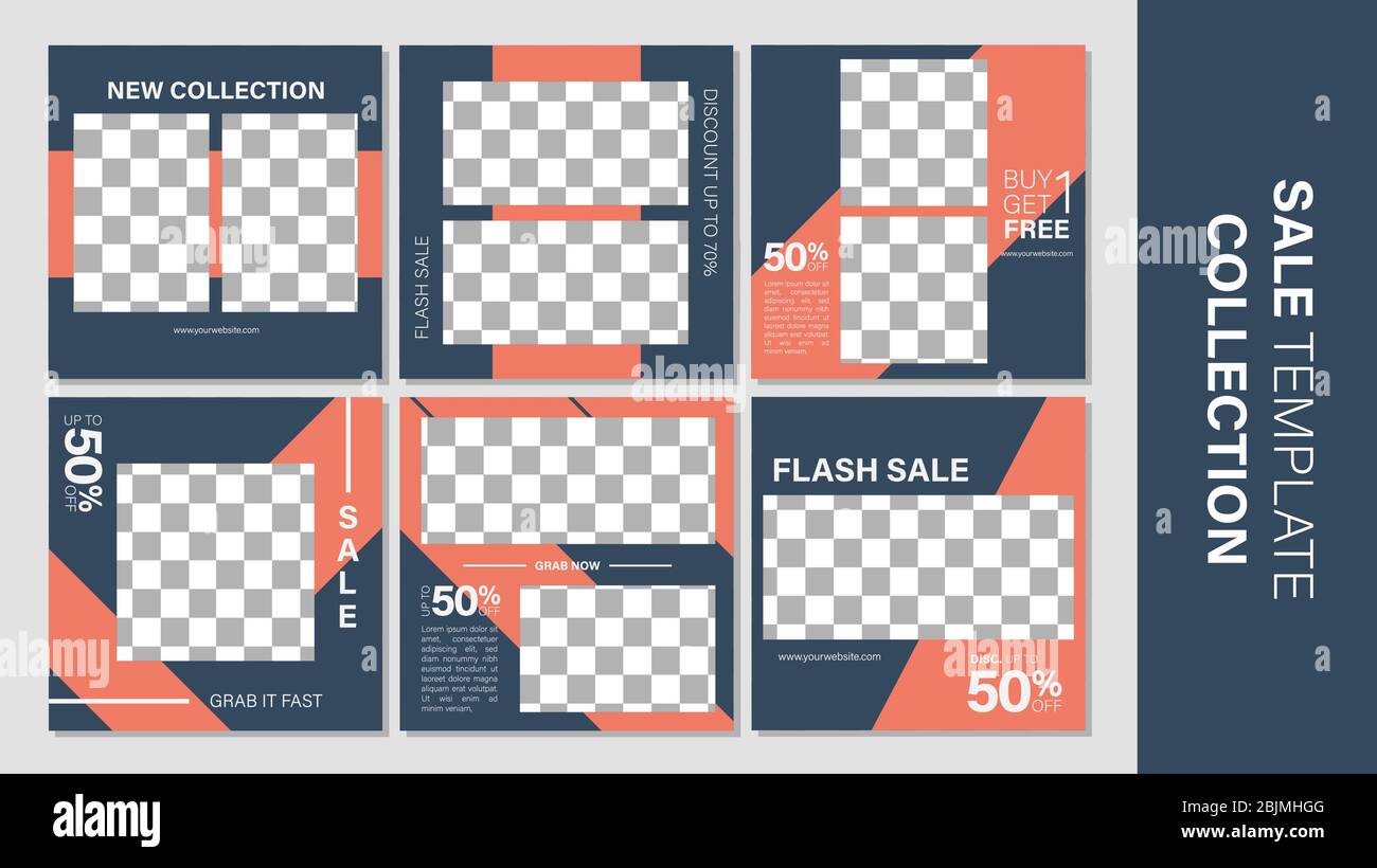 Verkauf mobile Vorlage Sammlung für Promotion Verkauf. Bearbeitbares mobiles Banner für Meldungen oder Social Media Post, Web und Internet. Sonderangebot Paket Stock Vektor