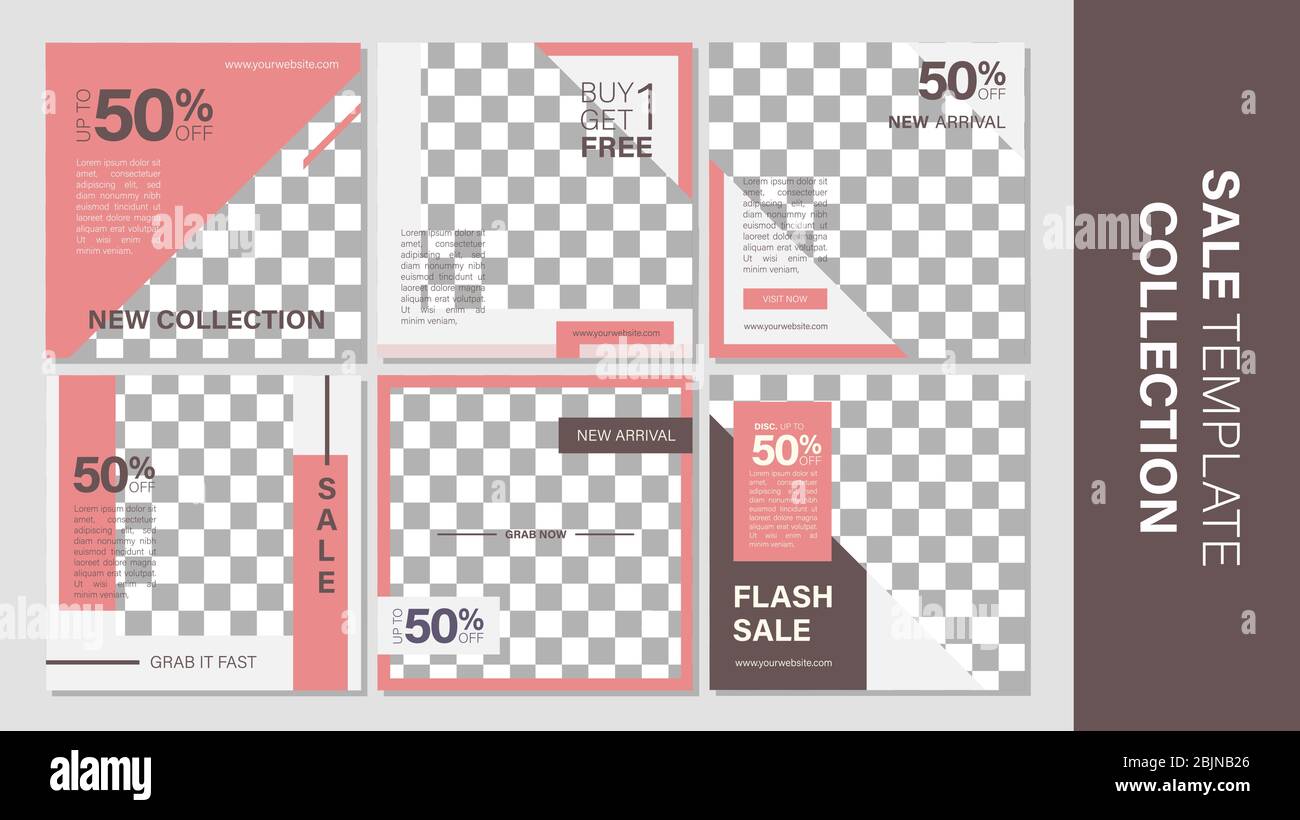 Verkauf mobile Vorlage Sammlung für Promotion Verkauf. Bearbeitbares mobiles Banner für Meldungen oder Social Media Post, Web und Internet. Sonderangebot Paket Stock Vektor