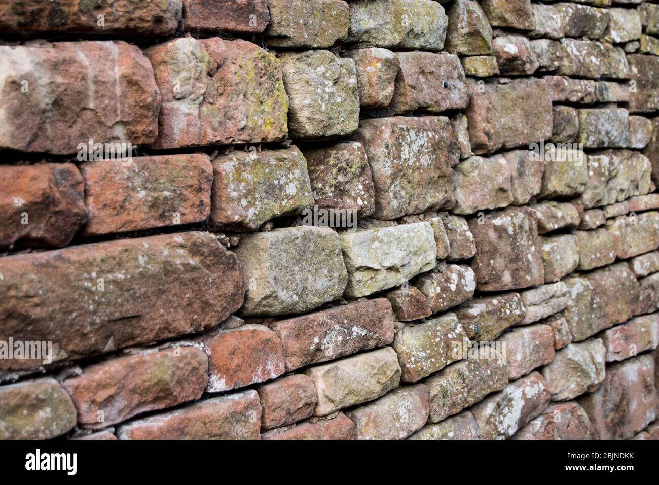 Sandsteinwand Stockfoto