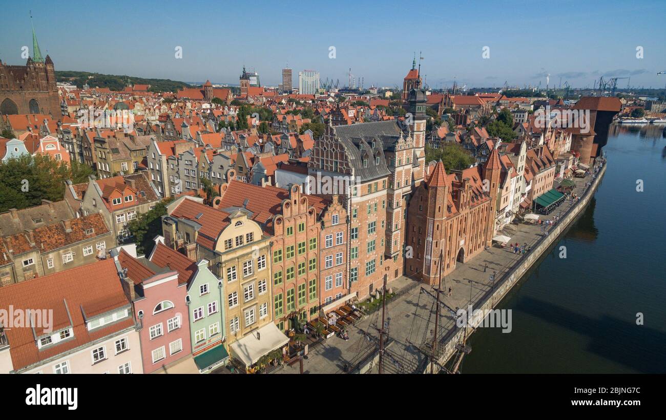 Danzig Altstadt im Sommer, Polen Stockfoto