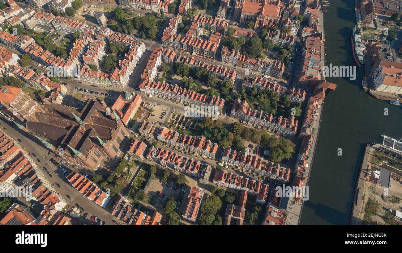 Altstadt In Danzig - Wohnungen, Polen Stockfoto