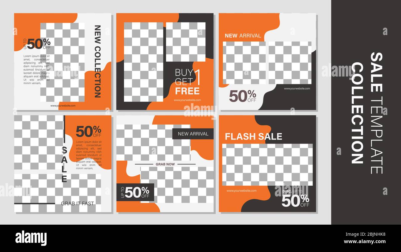 Verkauf mobile Vorlage Sammlung für Promotion Verkauf. Bearbeitbares mobiles Banner für Meldungen oder Social Media Post, Web und Internet. Sonderangebot Paket Stock Vektor