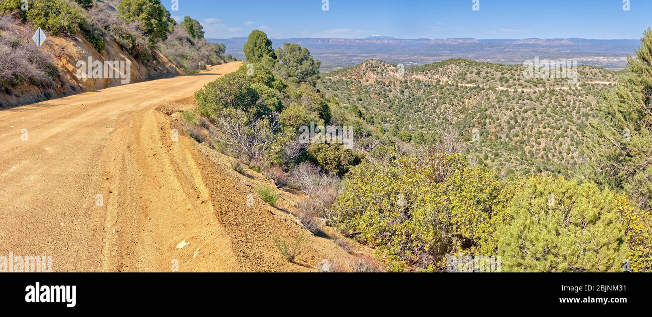 Verde Valley vom Mingus Mountain, Arizona, USA Stockfoto