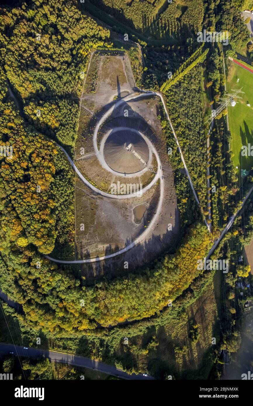, Landmark Himmelstreppe auf Vorrat Rheinelbe, 16.10.2016, Luftaufnahme, Deutschland, Nordrhein-Westfalen, Ruhrgebiet, Gelsenkirchen Stockfoto