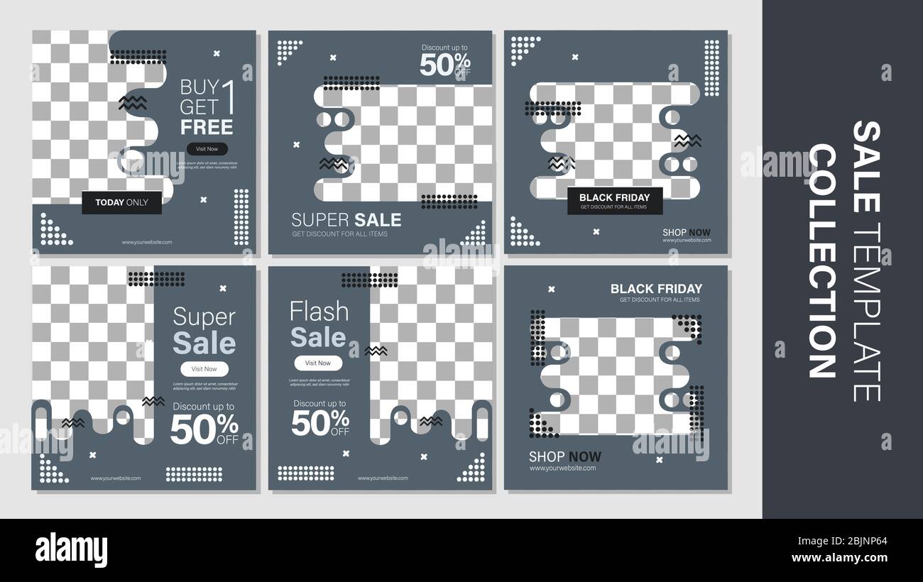 Verkauf mobile Vorlage Sammlung für Promotion Verkauf. Bearbeitbares mobiles Banner für Meldungen oder Social Media Post, Web und Internet. Sonderangebot Paket Stock Vektor