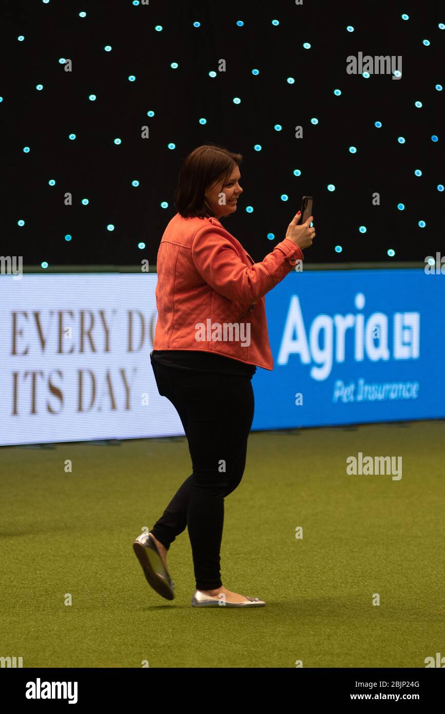 CRUFTS: LadBaby schließt sich der West Midlands Police Dogs Ausstellung am 5. März 2020 Stockfoto