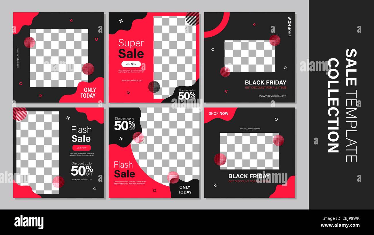 Verkauf mobile Vorlage Sammlung für Promotion Verkauf. Bearbeitbares mobiles Banner für Meldungen oder Social Media Post, Web und Internet. Sonderangebot Paket Stock Vektor