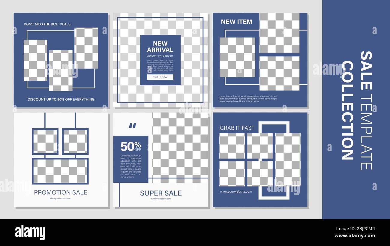 Verkauf mobile Vorlage Sammlung für Promotion Verkauf. Bearbeitbares mobiles Banner für Meldungen oder Social Media Post, Web und Internet. Sonderangebot Paket Stock Vektor