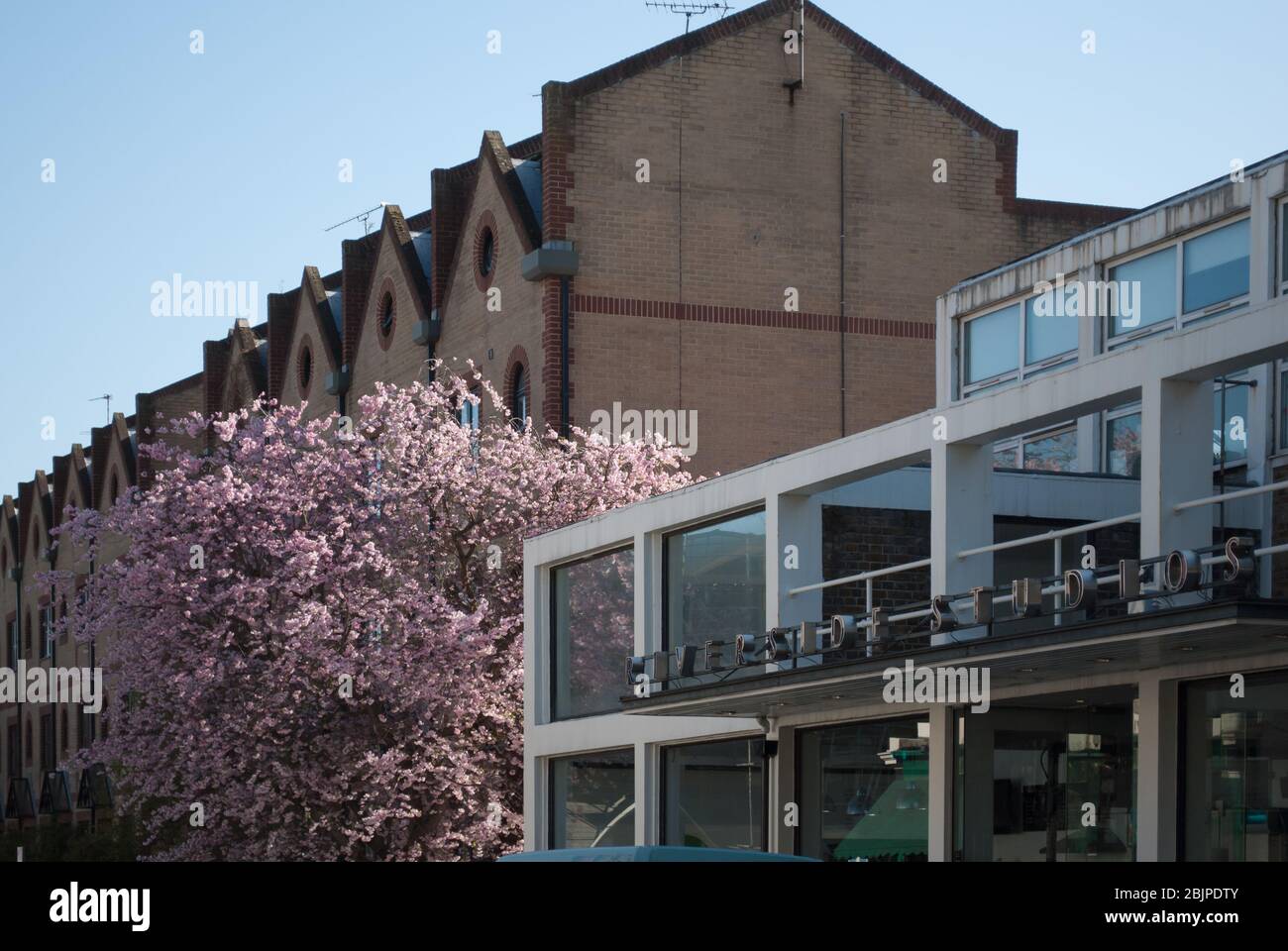 BBC White ehemalige Riverside Studios Queen Caroline Street Crisp Road, Hammersmith, London W6 Stockfoto