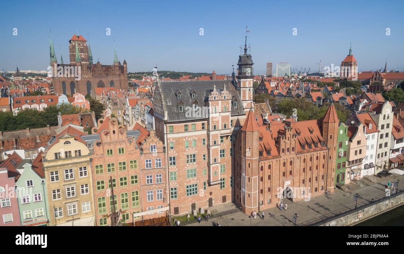 Stadtbild von Danzig in Polen Stockfoto