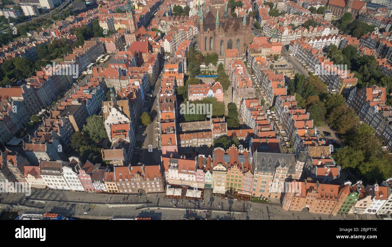 Altstadt In Danzig - Wohnungen, Polen Stockfoto