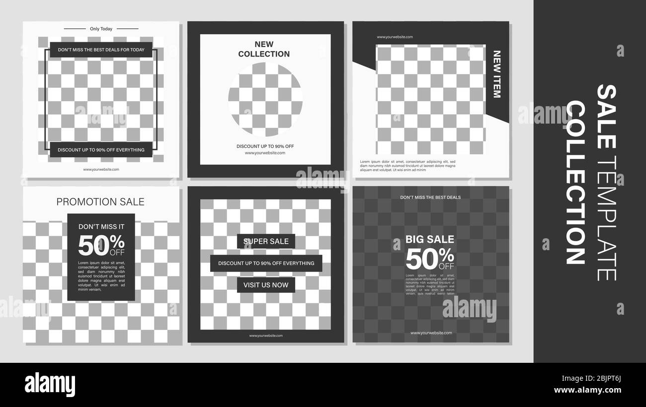 Verkauf mobile Vorlage Sammlung für Promotion Verkauf. Bearbeitbares mobiles Banner für Meldungen oder Social Media Post, Web und Internet. Sonderangebot Paket Stock Vektor