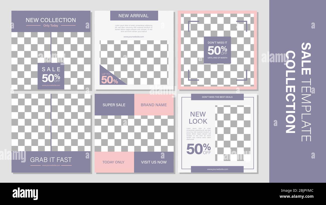 Verkauf mobile Vorlage Sammlung für Promotion Verkauf. Bearbeitbares mobiles Banner für Meldungen oder Social Media Post, Web und Internet. Sonderangebot Paket Stock Vektor