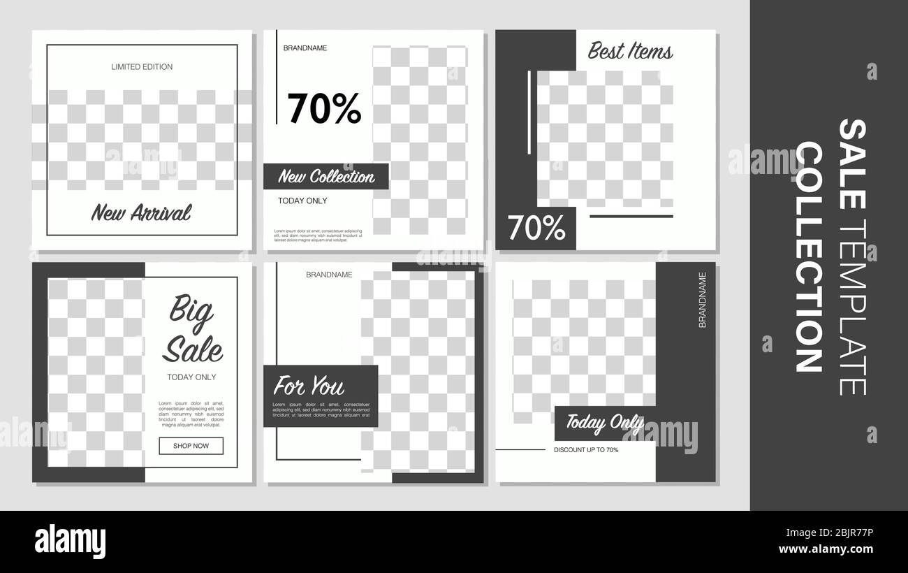 Verkauf mobile Vorlage Sammlung für Promotion Verkauf. Bearbeitbares mobiles Banner für Meldungen oder Social Media Post, Web und Internet. Sonderangebot Paket Stock Vektor