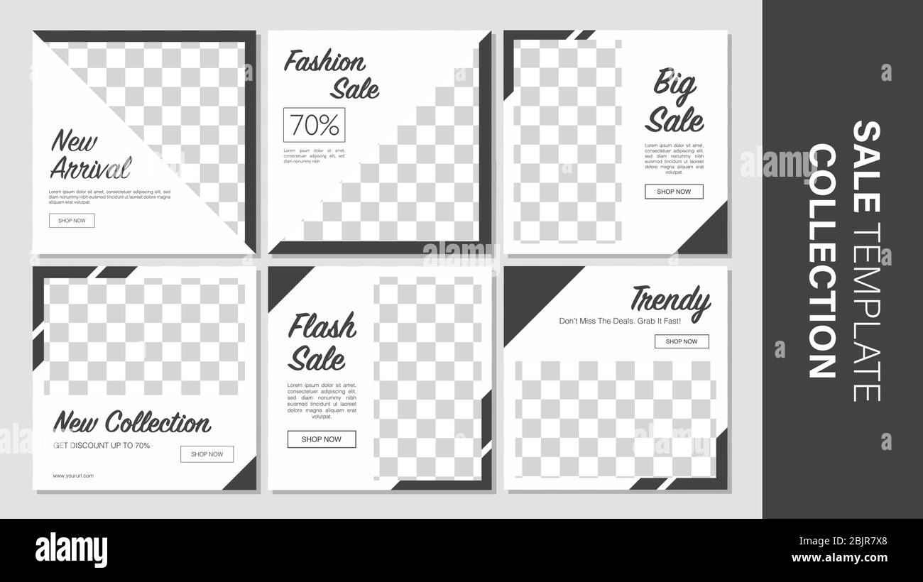 Verkauf mobile Vorlage Sammlung für Promotion Verkauf. Bearbeitbares mobiles Banner für Meldungen oder Social Media Post, Web und Internet. Sonderangebot Paket Stock Vektor