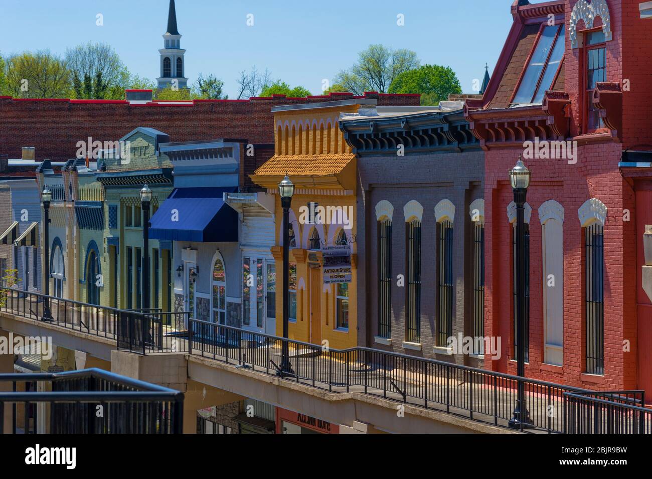 Morristown, Tennessee, USA - 14. April 2020: Morristown siedelte 1787 an und wurde 1855 gegründet. Sein historischer Bezirk wurde nach einem rekonstruiert Stockfoto