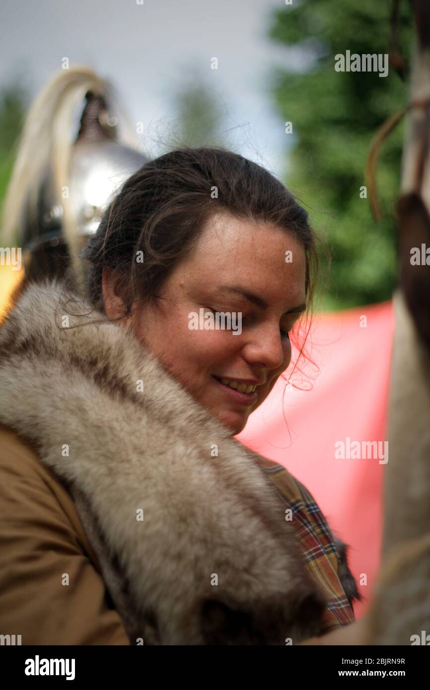 Insubria Festival 2019 - Parco Ghiotti - Marcallo con Casone (MI) Italien - 25.-28. April 2019 - Keltische Festival mit Musik, keltischen Markt, Essen, Geschichte Stockfoto