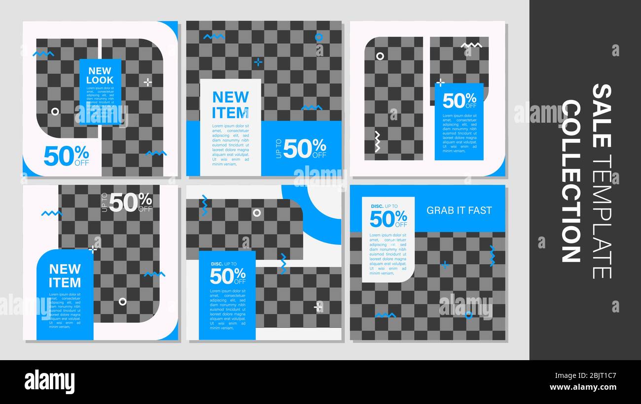 Verkauf mobile Vorlage Sammlung für Promotion Verkauf. Bearbeitbares mobiles Banner für Meldungen oder Social Media Post, Web und Internet. Sonderangebot Paket Stock Vektor