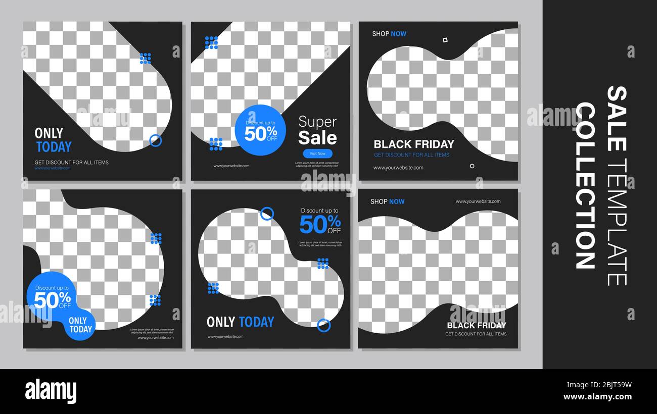 Verkauf mobile Vorlage Sammlung für Promotion Verkauf. Bearbeitbares mobiles Banner für Meldungen oder Social Media Post, Web und Internet. Sonderangebot Paket Stock Vektor