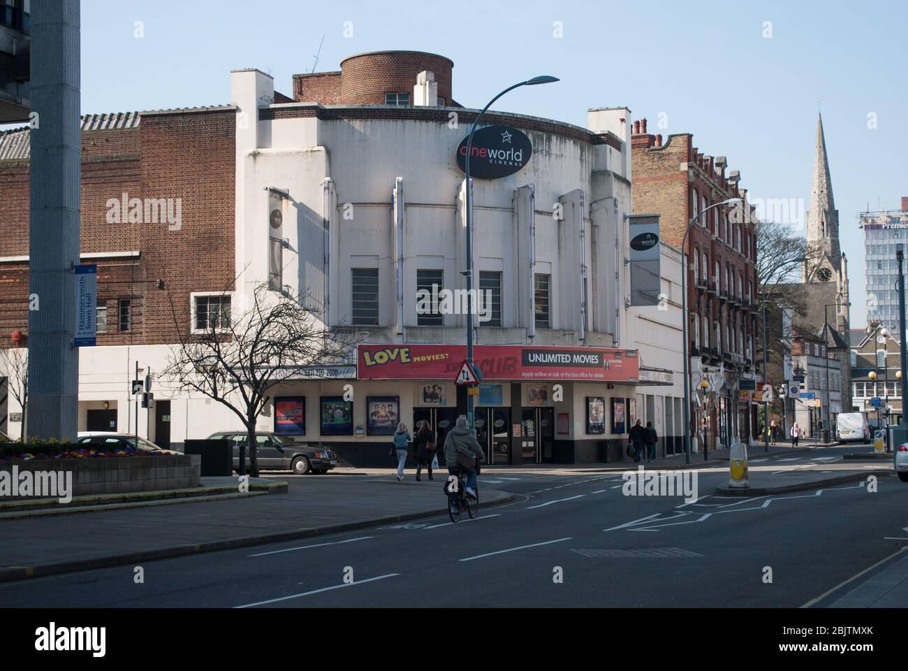 Elevation ehemaliges Regal Cinema Cineworld ABC 207 King Street, London, W6 assoziierte britische Kinos William R. Glen Stockfoto