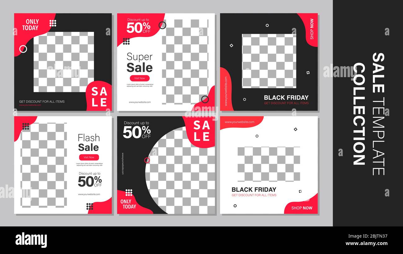Verkauf mobile Vorlage Sammlung für Promotion Verkauf. Bearbeitbares mobiles Banner für Meldungen oder Social Media Post, Web und Internet. Sonderangebot Paket Stock Vektor