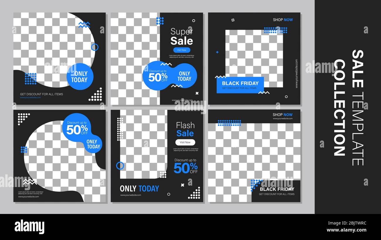 Verkauf mobile Vorlage Sammlung für Promotion Verkauf. Bearbeitbares mobiles Banner für Meldungen oder Social Media Post, Web und Internet. Sonderangebot Paket Stock Vektor