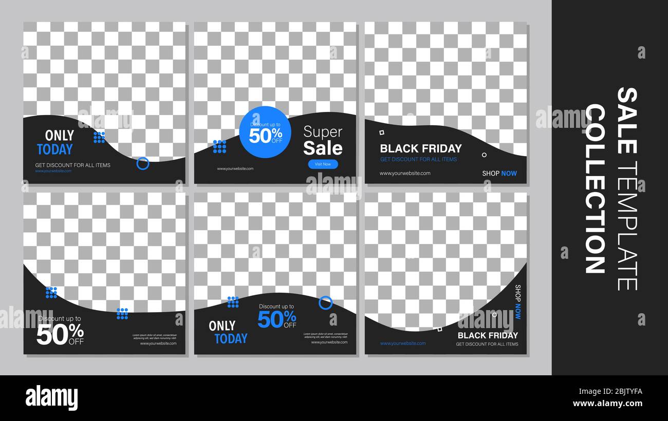 Verkauf mobile Vorlage Sammlung für Promotion Verkauf. Bearbeitbares mobiles Banner für Meldungen oder Social Media Post, Web und Internet. Sonderangebot Paket Stock Vektor