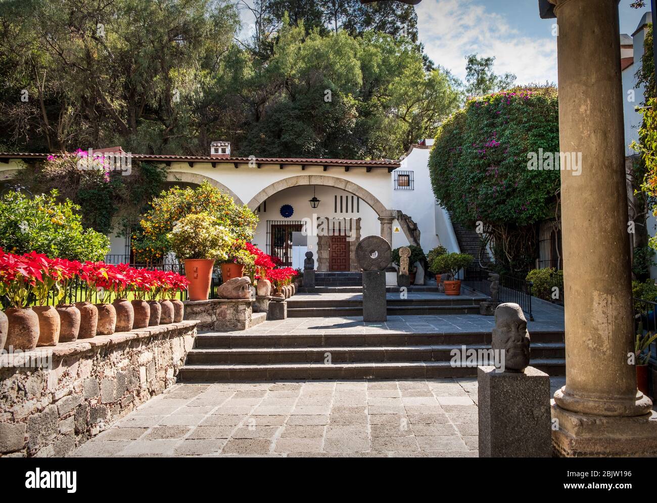 Museo Dolores Olmedo mit berühmter Sammlung von Frida Kahlo und Diego Rivera, Mexiko-Stadt, Mexiko Stockfoto