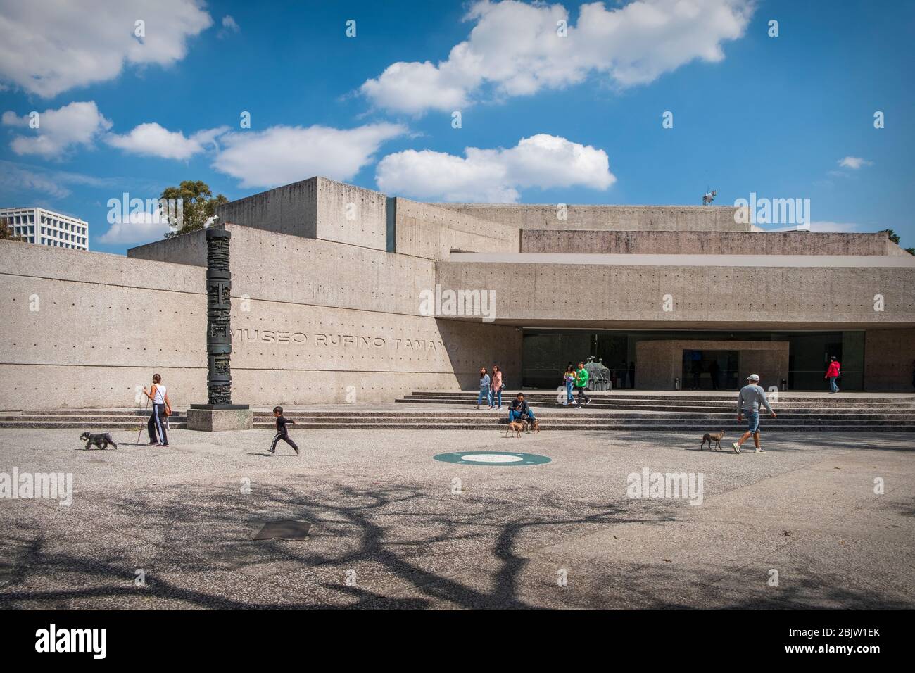 Fassade des Museo Rufino Tamayo Mexiko-Stadt, Mexiko Stockfoto