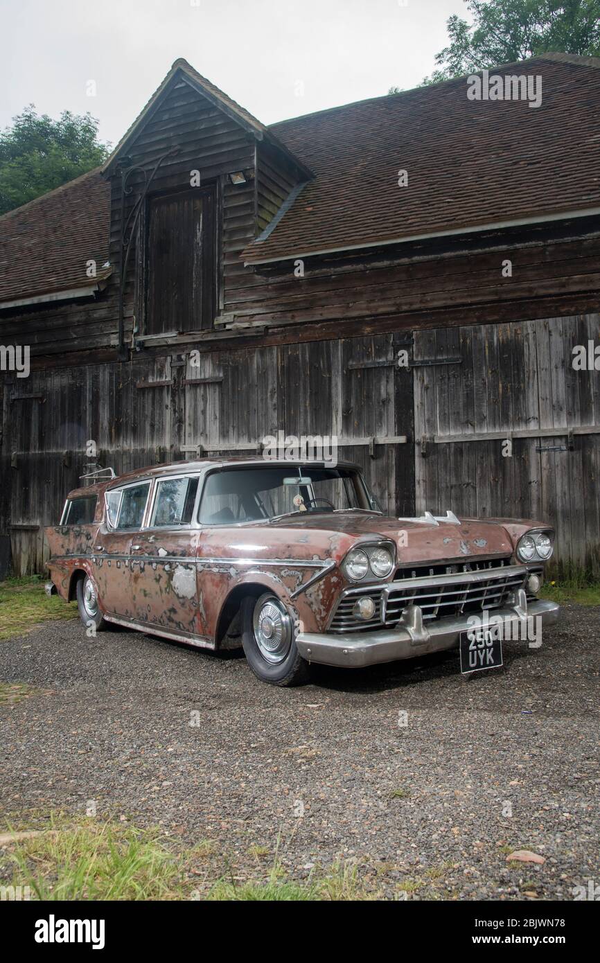 1958 Nash Rambler Kombi, Ratte Look klassischen amerikanischen Kombi Stockfoto