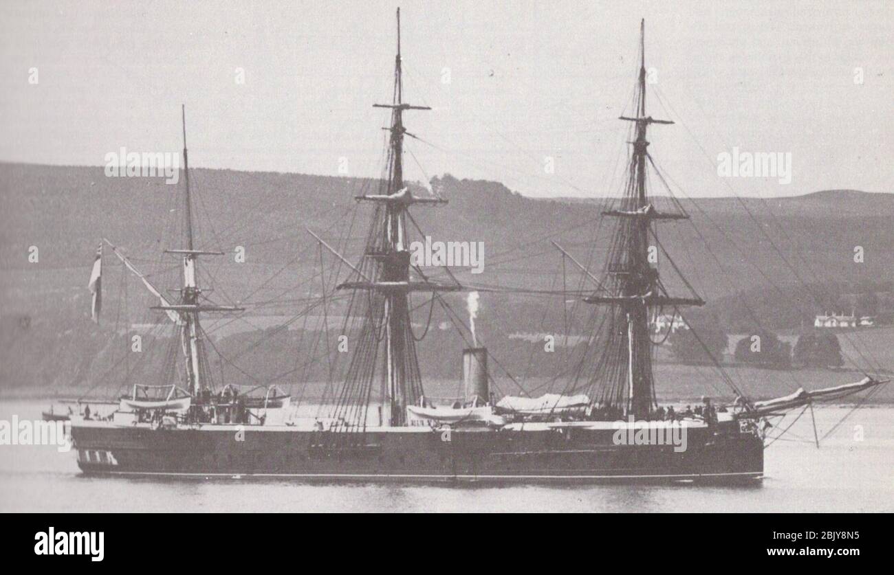 HMS Shannon (1875). Stockfoto