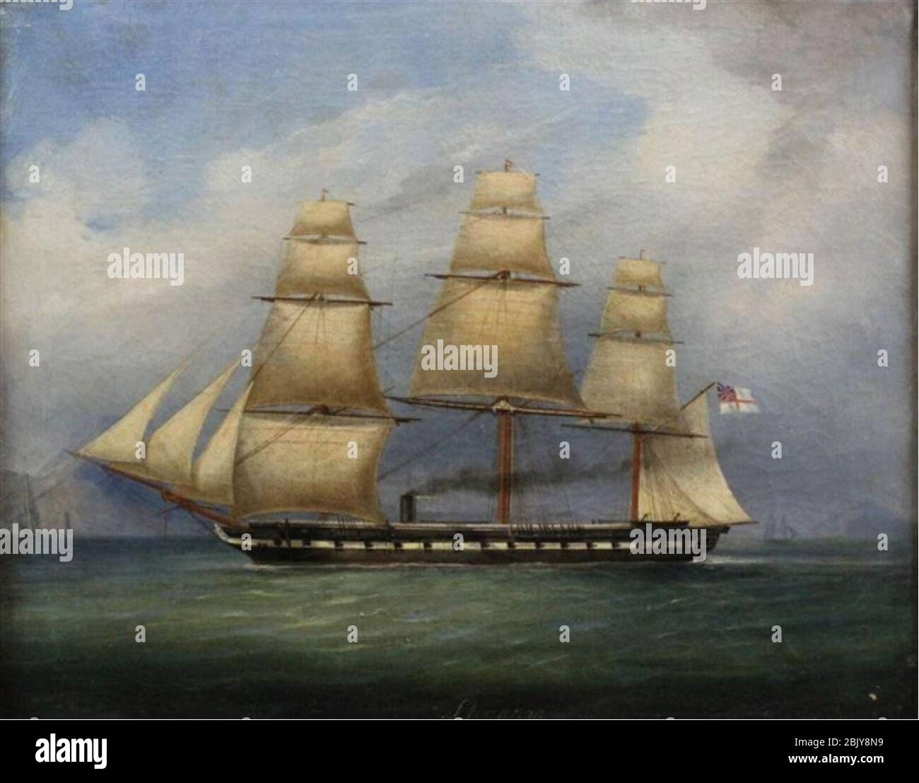 HMS Shannon, Fregatte der Royal Navy. Stockfoto