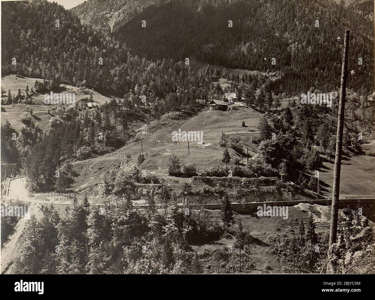 Hochspannungsindernisse Goggau. Omming 21. Mai 1916. Stockfoto