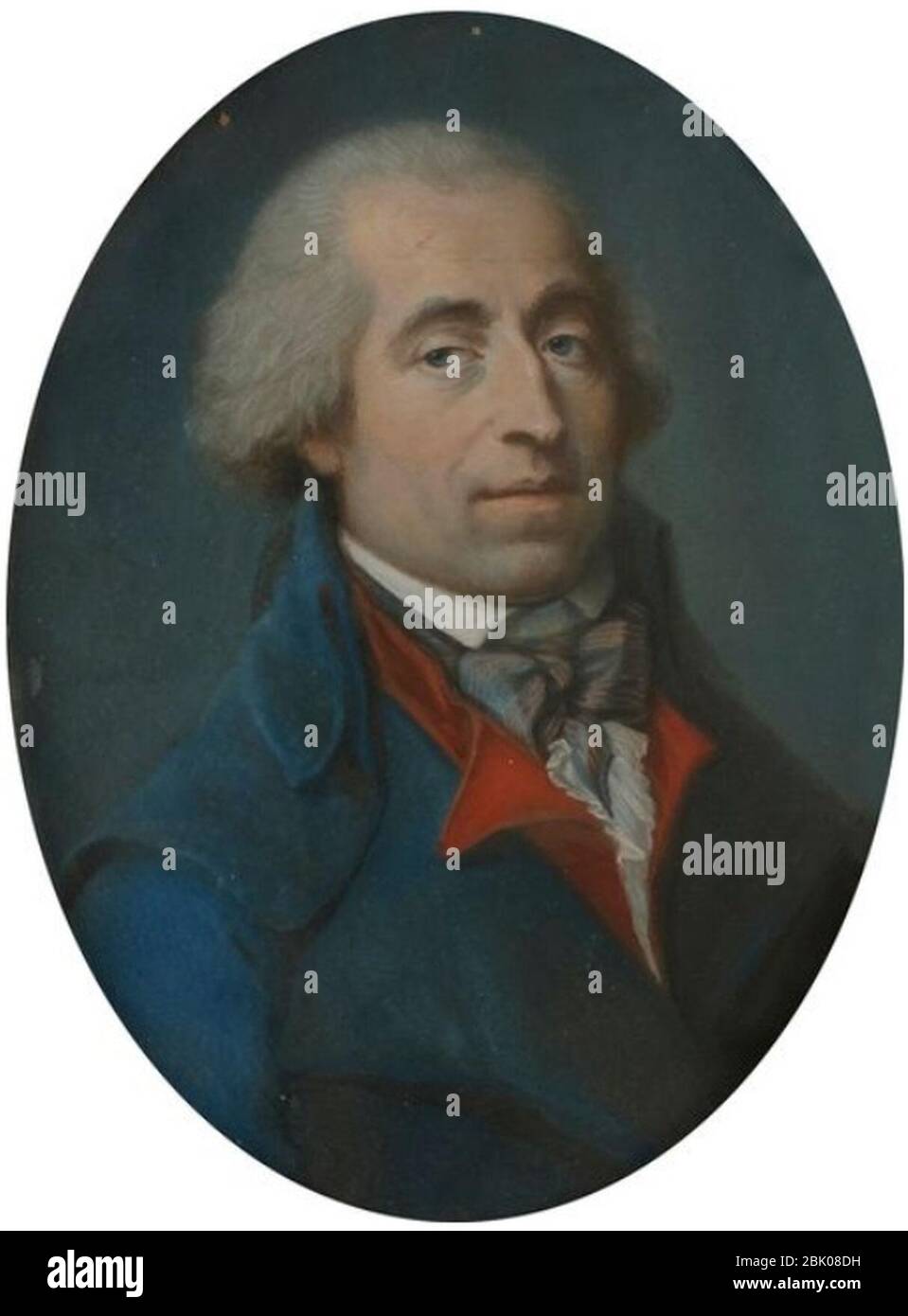 Homme en redingote bleue (Laperche, 1794). Stockfoto