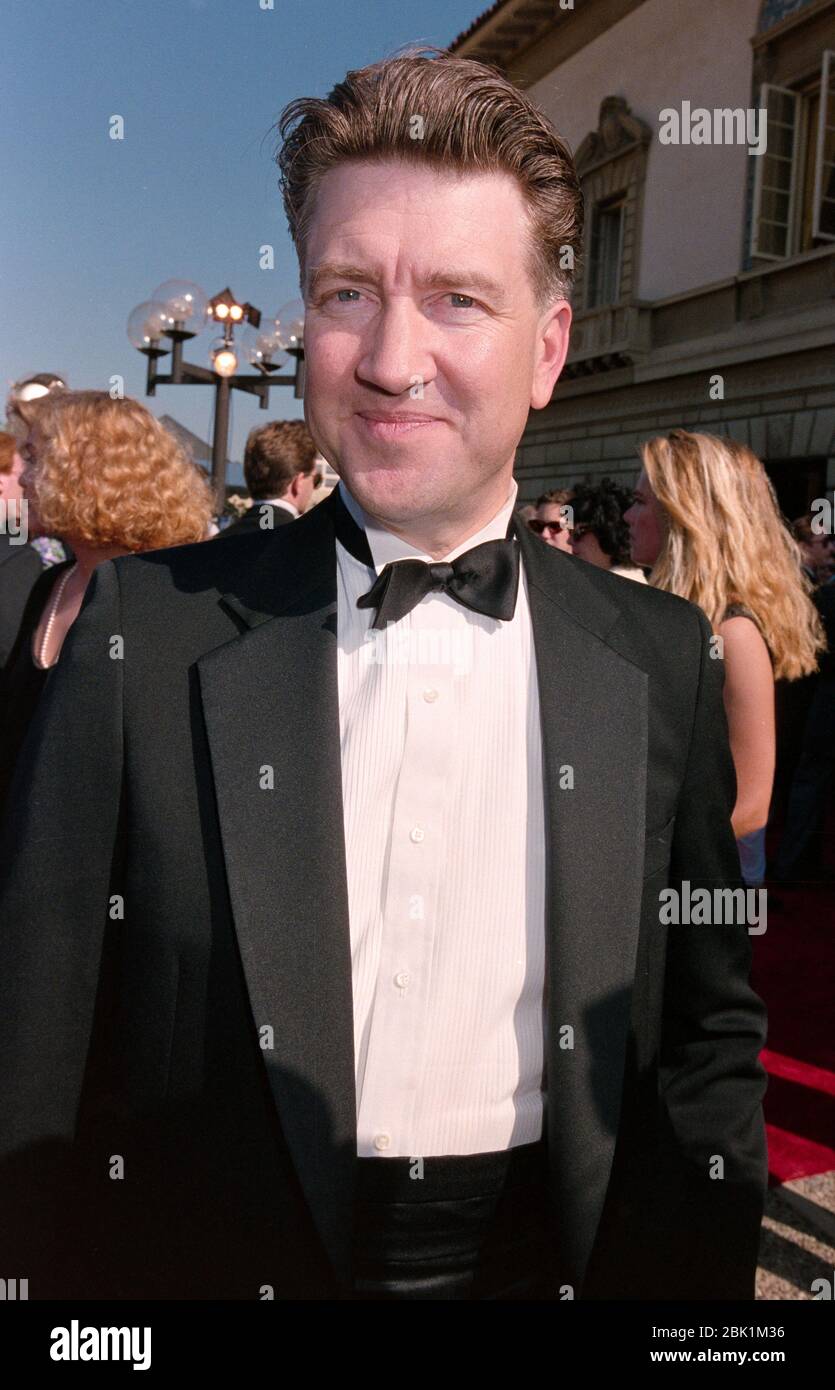 PASADENA, KALIFORNIEN. 16. September 1990: Regisseur David Lynch bei den Primetime Emmy Awards in Pasadena. Foto © Paul Smith/Featureflash Stockfoto