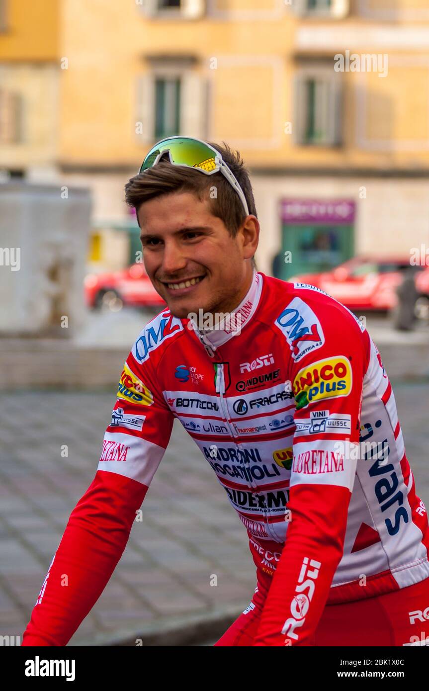 fausto masnada (ita) (androni giocattoli - sidermec) während des Giro di Lombardia 2019, , bergamo-como, Italien, 12. Oktober 2019 Stockfoto