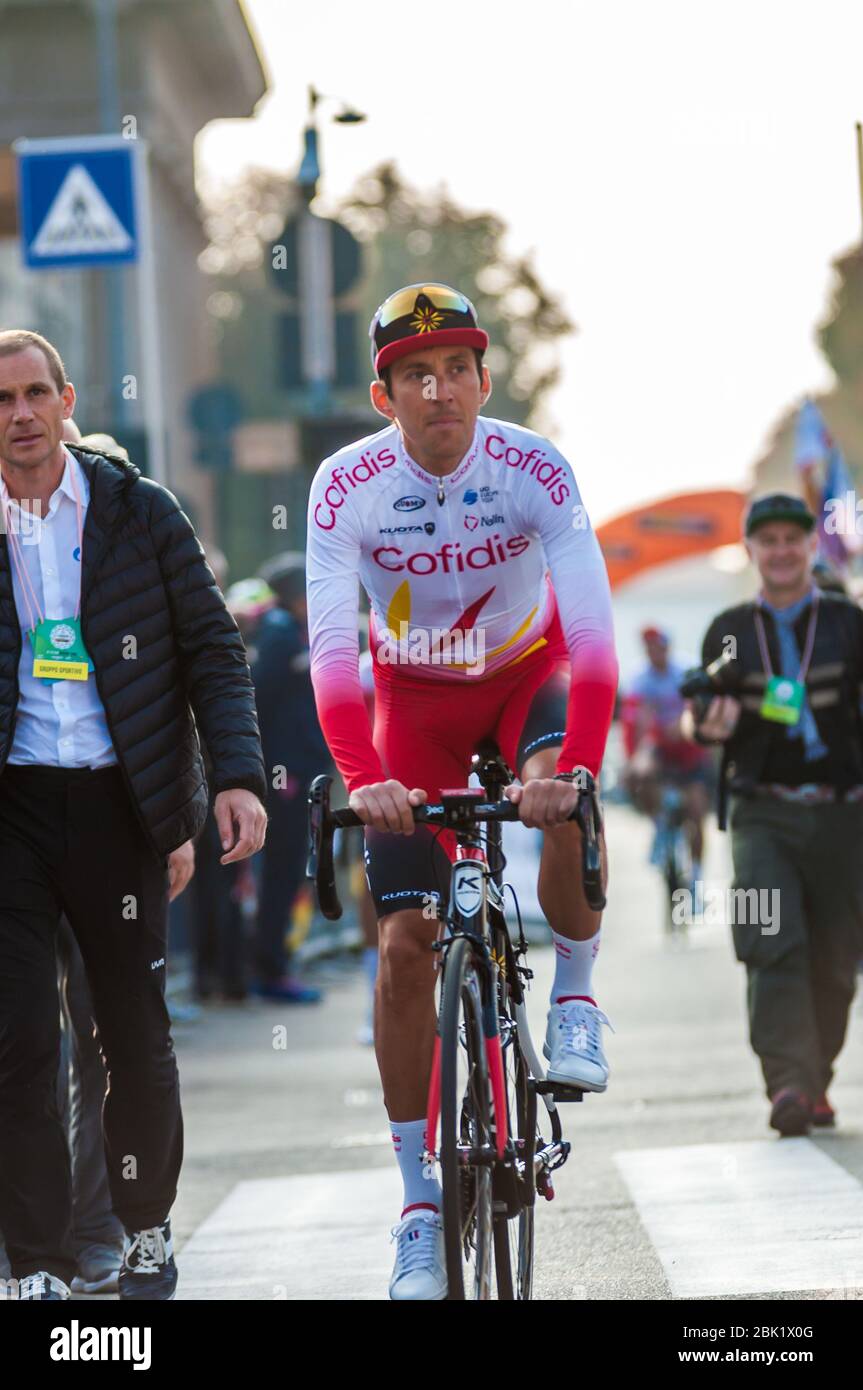 stéphane rossetto (Fra) (cofidis , Solutions crédits) während des Giro di Lombardia 2019, , bergamo-como, Italien, 12. Oktober 2019 Stockfoto