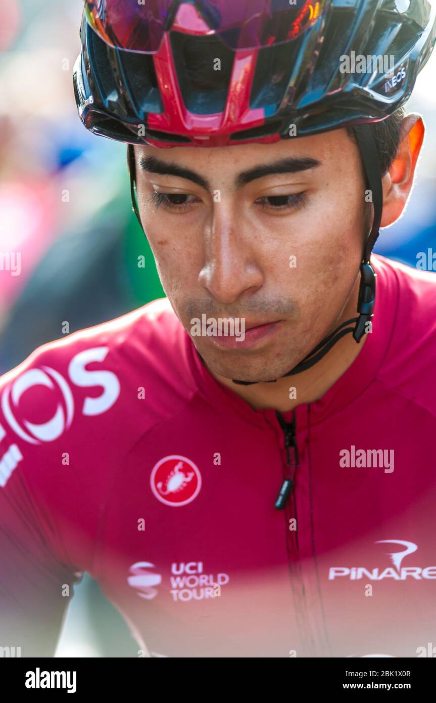 ivan ramiro sosa (col)(Team ineos) während des Giro di Lombardia 2019, bergamo-como, Italien, 12. Oktober 2019 Stockfoto